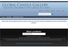 Tablet Screenshot of globalcandlegallery.com